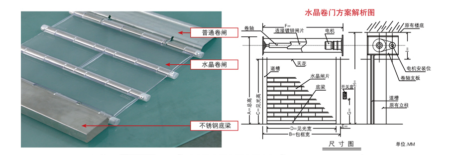 水晶卷帘门